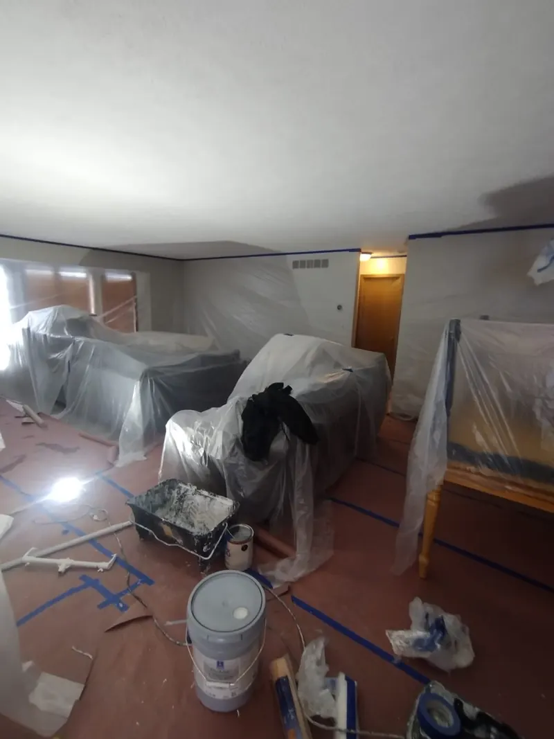 Interior painting project by AJ Drywall