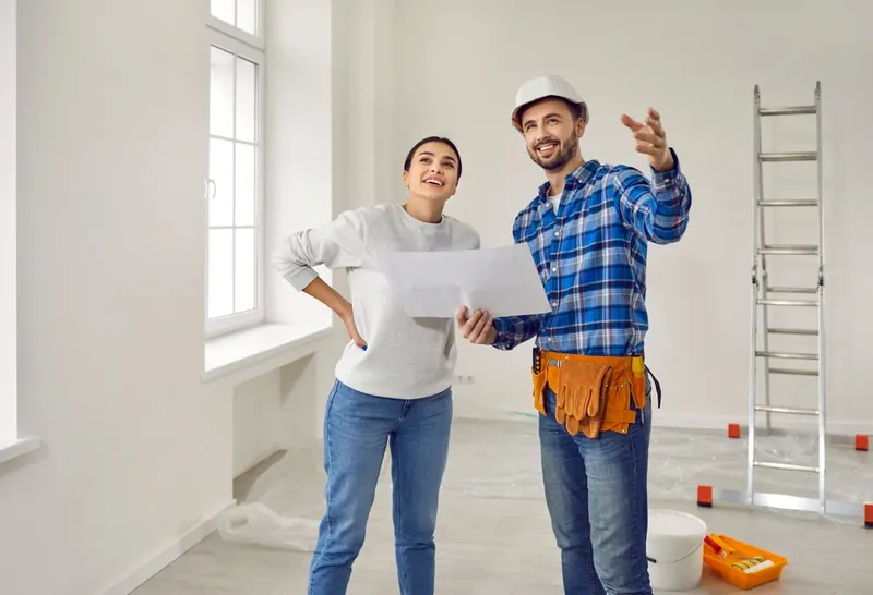 AJ Drywall crew at work
